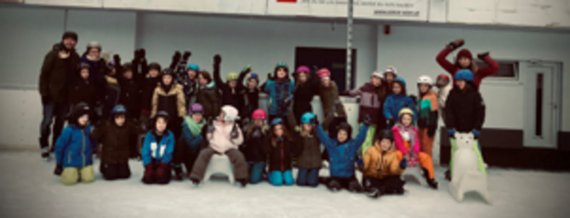 Tannen- und Pappelklasse beim Eislaufen
